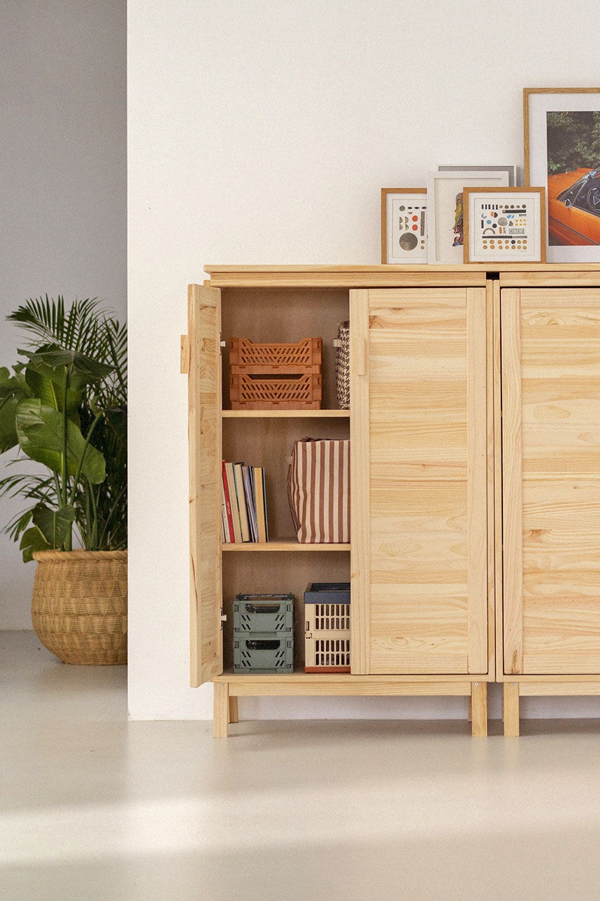 Imagen de ambiente 4 para:Armario bajo aparador de madera natural